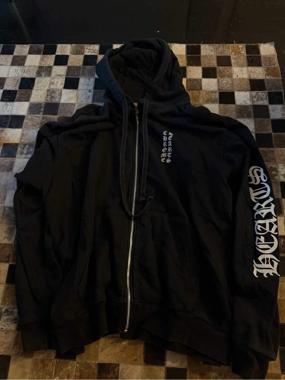 Chrome Hearts Vertical Zip Up Hoodie - Picture 2 of 6